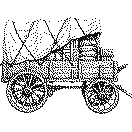 A loaded freight wagon